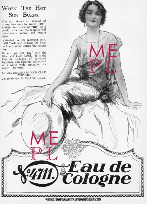 : Advert for no4711 Eau de Cologne, 1926 : Advert for no4711 Eau de Cologne, 1926