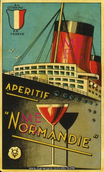 : Advertisement for Normandie Aperitif : Advertisement for Normandie Aperitif