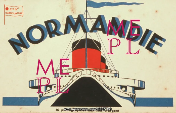 : Advertisement for Normandie cruises : Advertisement for Normandie cruises