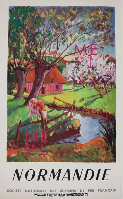 : Advertisement for Normandy, France : Advertisement for Normandy, France