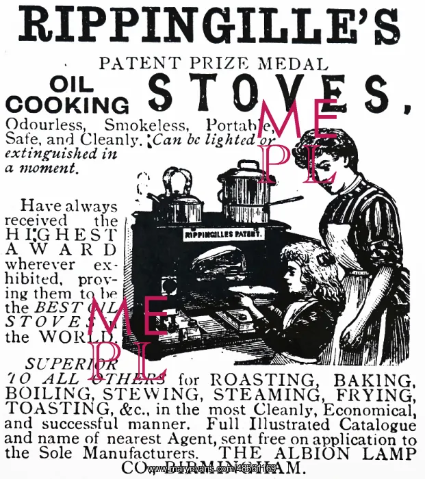  : Advertisement for an oil-fired kitchen stove