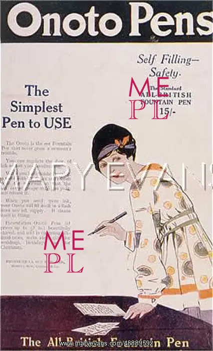  : Advert for Onoto pens 1919
