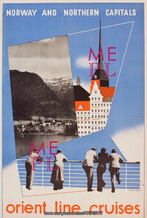 : Advertisement for Orient Line Cruises : Advertisement for Orient Line Cruises