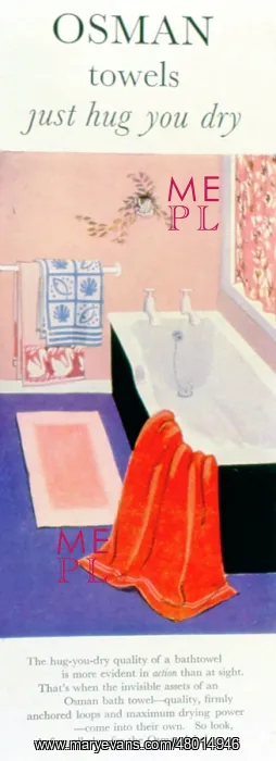 : Advertisement for Osman towels : Advertisement for Osman towels