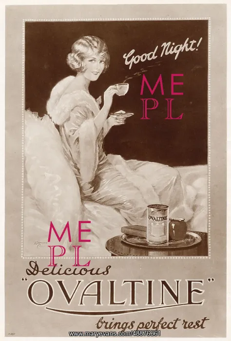 : Advert for Ovaltine - malt drink 1926 : Advert for Ovaltine - malt drink 1926