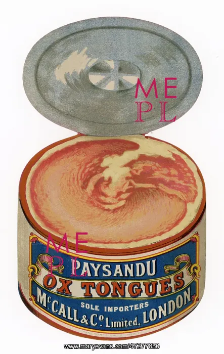 : ADVERT / OX TONGUE 1890S