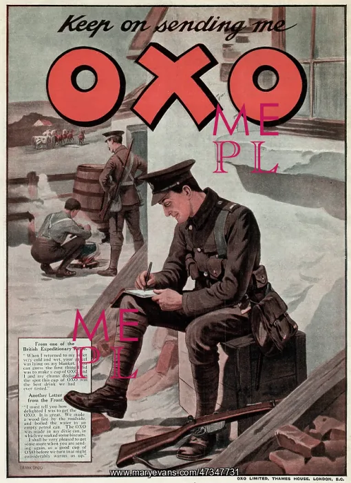 : Advert for OXO in WWI : Advert for OXO in WWI