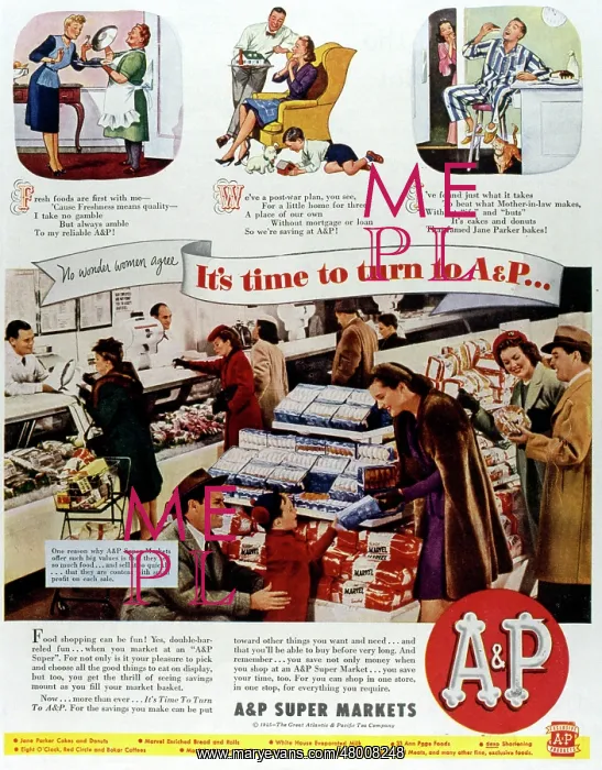 : Advertisement for A & P Super Markets : Advertisement for A & P Super Markets