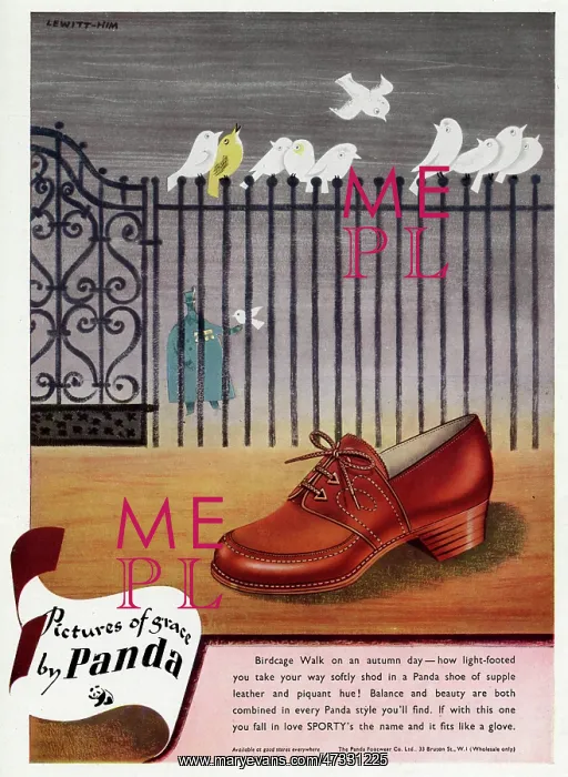 : Advert for Panda shoes 1948 : Advert for Panda shoes 1948