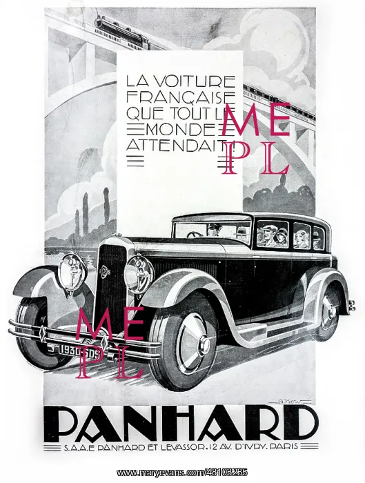 : Advert for Panhard & Levassor 6DS Berline X66 : Advert for Panhard & Levassor 6DS Berline X66