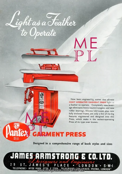 : Advertisement, Pantex Garment Press : Advertisement, Pantex Garment Press