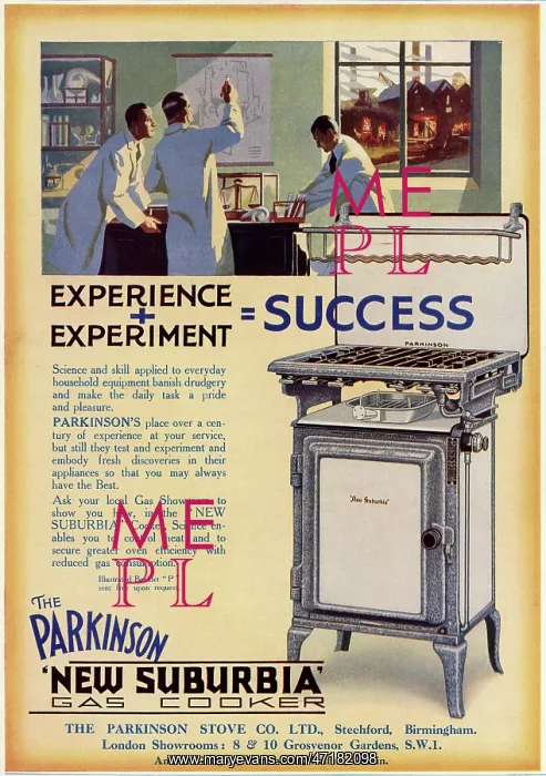 : Advert for Parkinsonism cooker 1929 : Advert for Parkinsonism cooker 1929