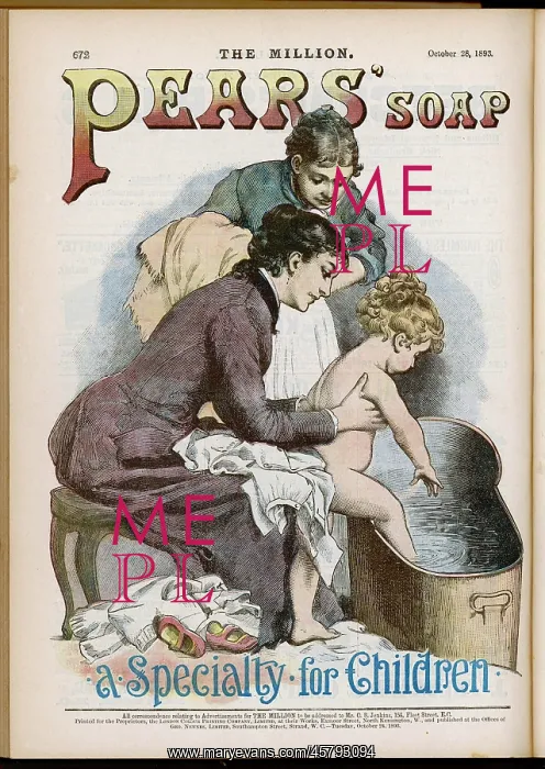 : Advert for Pears Soap 1893 : Advert for Pears Soap 1893