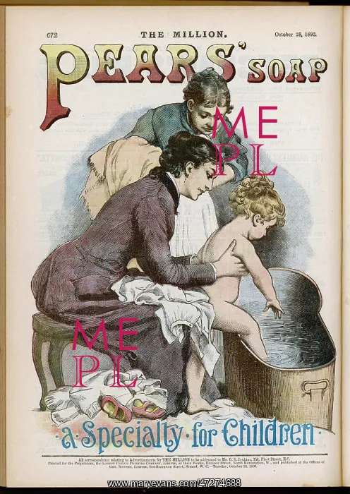 : Advert for Pears Soap 1893 : Advert for Pears Soap 1893