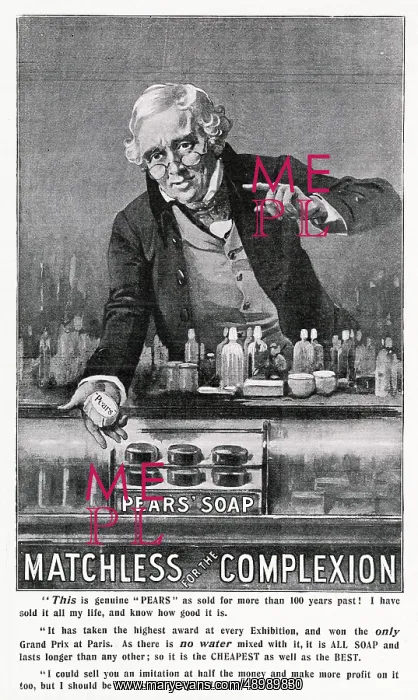 : Advert for Pears Soap 1903 : Advert for Pears Soap 1903