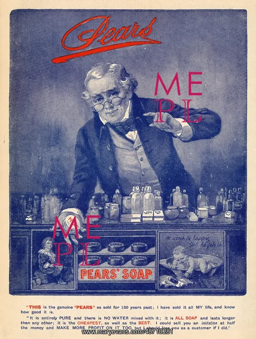 : Advert for Pears Soap 1913 : Advert for Pears Soap 1913