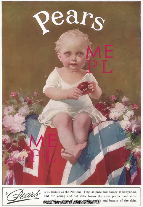 : Advert for Pears Soap 1915 : Advert for Pears Soap 1915