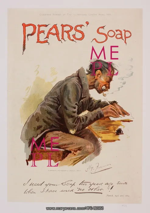 : Advertisement for Pears Soap : Advertisement for Pears Soap
