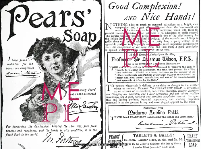  : An advert for Pear's soap