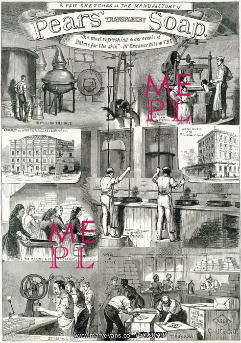 : Advert for Pears Transparent Soap 1878 : Advert for Pears Transparent Soap 1878