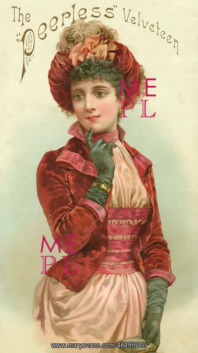  : Advertisement for Peerless Velveteen fabric