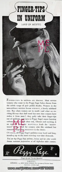 : Advert for Peggy Sage : Advert for Peggy Sage