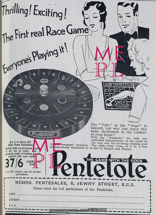 : Advert for Pentetote : Advert for Pentetote