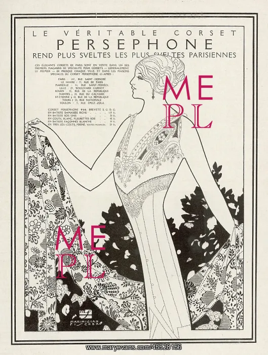  : Advert for Persephone corsets 1912