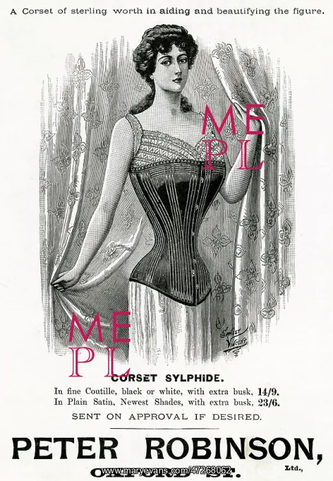 : Advert for Peter Robinson corsets 1900 : Advert for Peter Robinson corsets 1900