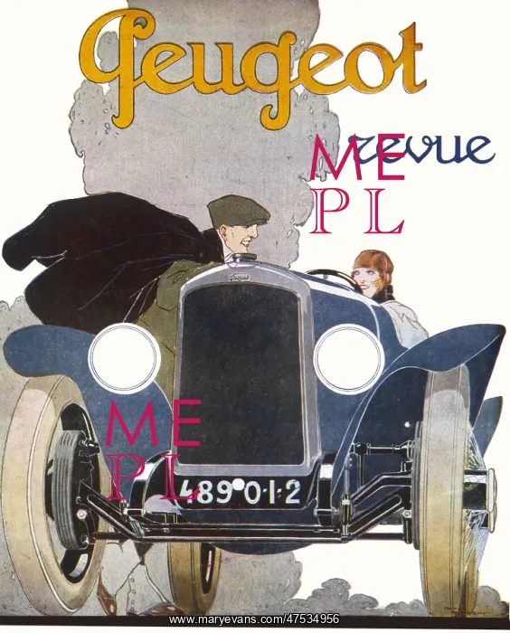  : Advertisement for a Peugeot