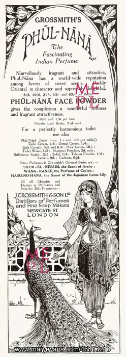 : Advert for Phul Nana - Perfume 1920 : Advert for Phul Nana - Perfume 1920