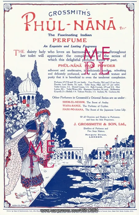 : Advert for Phul Nana - Perfume 1921 : Advert for Phul Nana - Perfume 1921