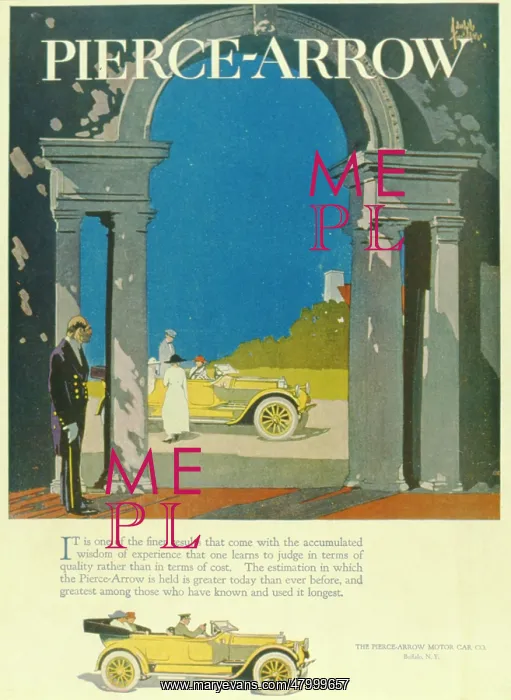 : Advertisement for the Pierce-Arrow motor car : Advertisement for the Pierce-Arrow motor car