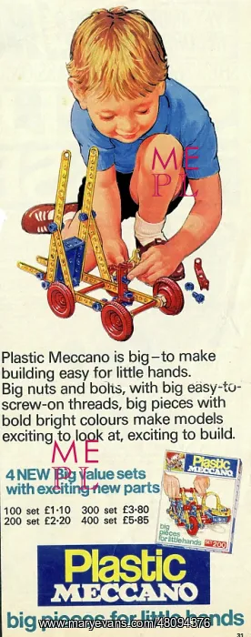  : Advertisement for Plastic Meccano