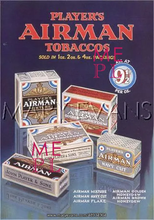: An Advertisement for Player's Airman Tobaccos : An Advertisement for Player's Airman Tobaccos