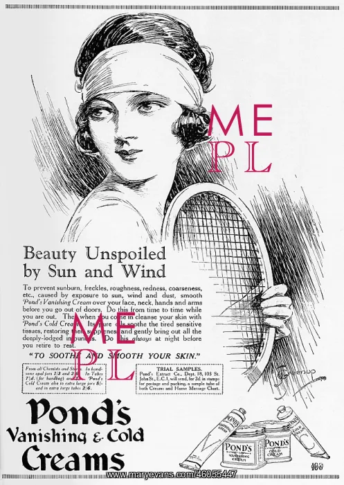 : Advert for Pond's Vanishing & Cold Creams : Advert for Pond's Vanishing & Cold Creams