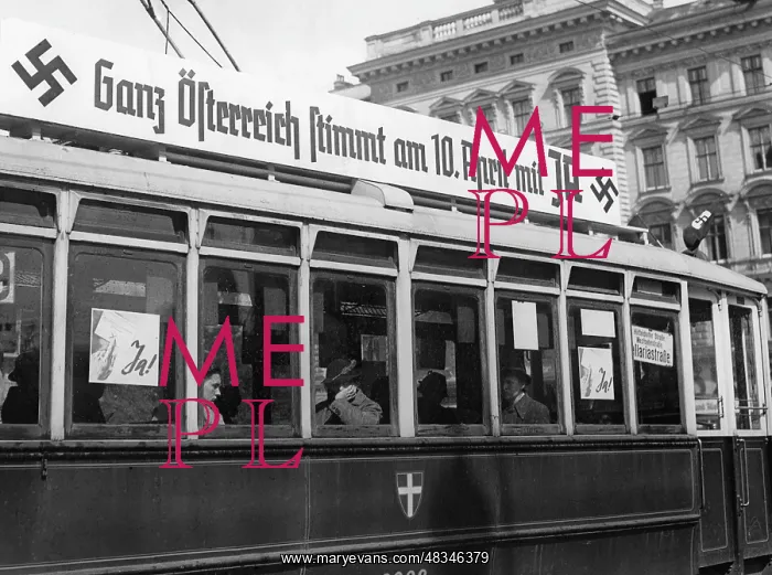 : Advertising for the popular vote in Vienna, 1938 : Advertising for the popular vote in Vienna, 1938