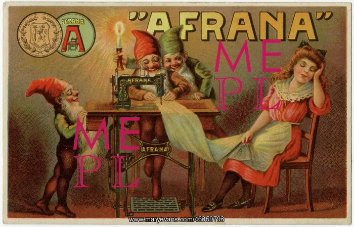 : Advertising Postcard for Afrana Sewing Machines : Advertising Postcard for Afrana Sewing Machines