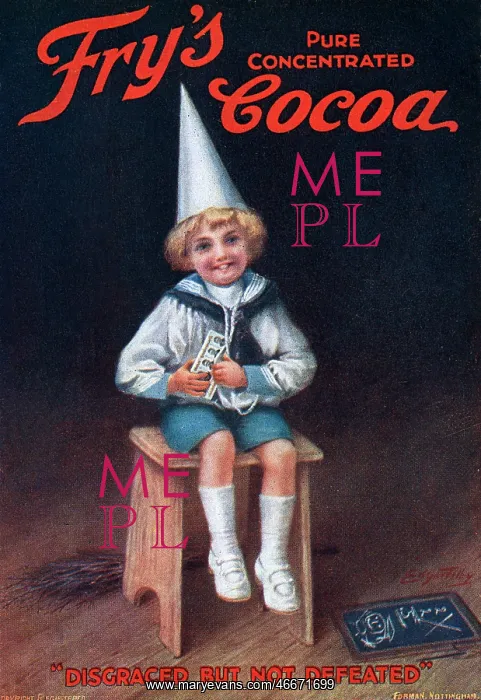 : Advertising postcard for Fry's Cocoa : Advertising postcard for Fry's Cocoa