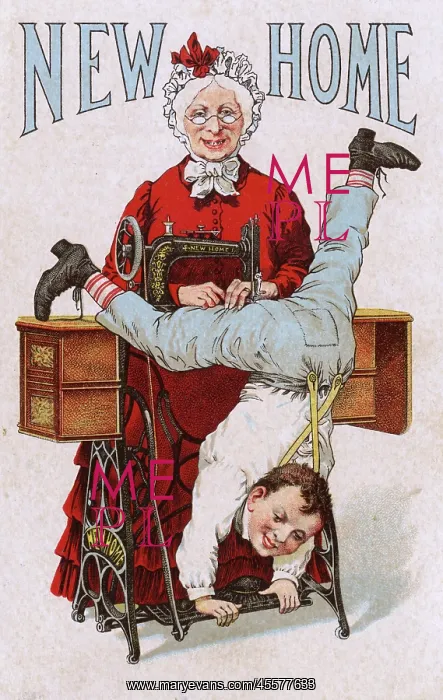: Advertising postcard - New Home Sewing Machine : Advertising postcard - New Home Sewing Machine