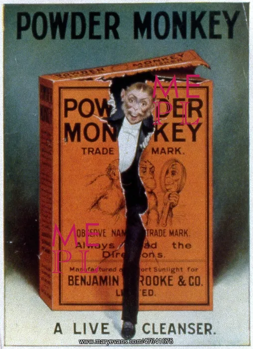 : Advertisement for Powder Monkey cleaning powder : Advertisement for Powder Monkey cleaning powder