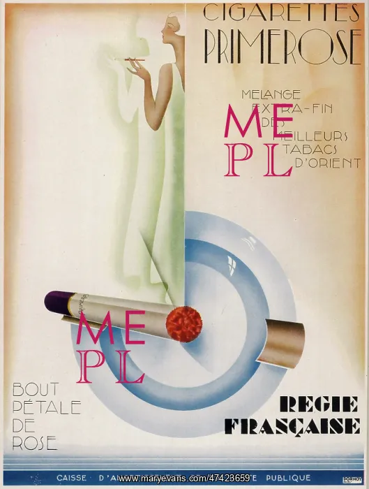: Advertisement for Primerose cigarettes : Advertisement for Primerose cigarettes