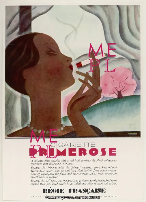 : Advertisement for Primerose cigarettes : Advertisement for Primerose cigarettes