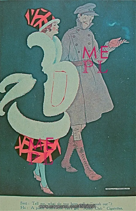 : Advertising print for Cavanders Army Club cigarettes : Advertising print for Cavanders Army Club cigarettes