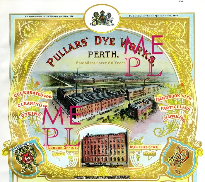  : Advert, Pullars Dye Works, Perth, Scotland