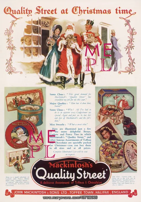 : Advert for Quality Street chocolates : Advert for Quality Street chocolates