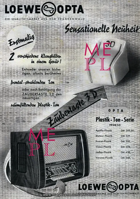  : advertising, radio set, Lowew Opta, advertisement