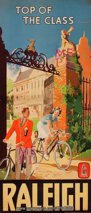: Advertisement for Raleigh bicycles : Advertisement for Raleigh bicycles