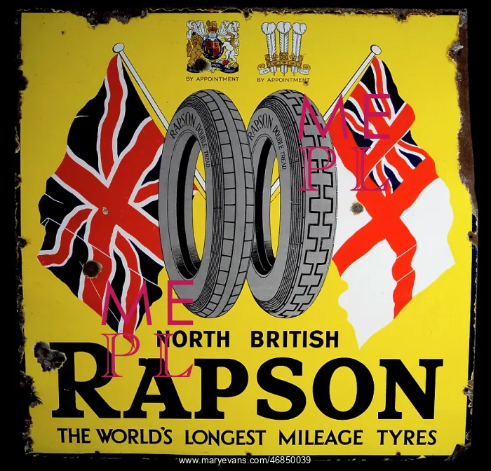 : Advertisement for Rapson Tyres : Advertisement for Rapson Tyres