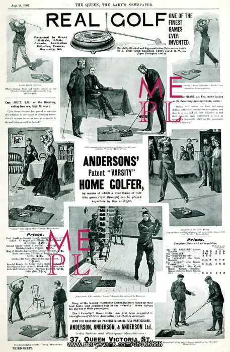 : Advert, Real Golf, Andersons Home Golfer : Advert, Real Golf, Andersons Home Golfer